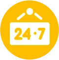 24/7 Support Logo